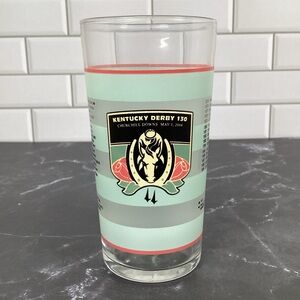 Official 130th Kentucky Derby Souvenir Mint Julep Drinking Glass, 2004